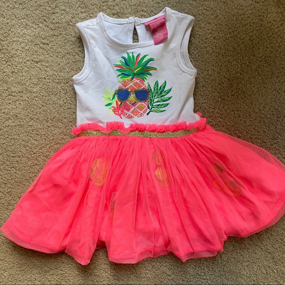 Toddler pineapple tutu dress